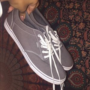 Grey vans. NEVER WORN!!